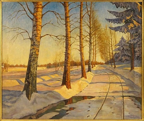 Snowy Path by Ivan Fedorovich Choultse