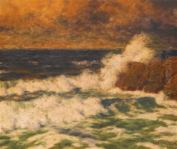 Seascape Oil Painting by Ivan Fedorovich Choultse