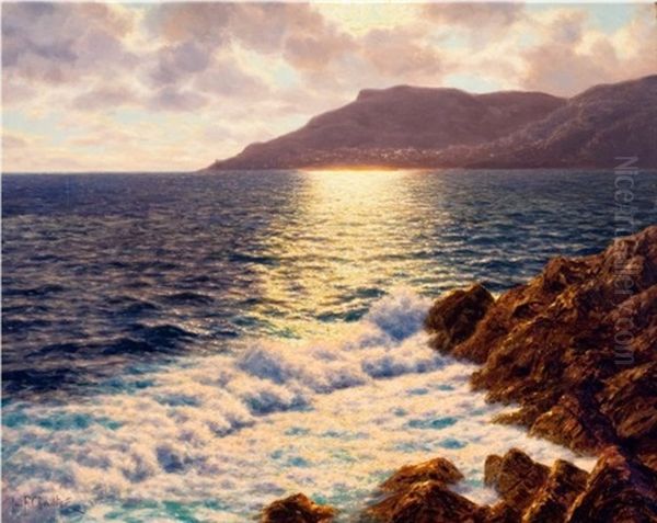 Vue Sur Monte Carlo Oil Painting by Ivan Fedorovich Choultse