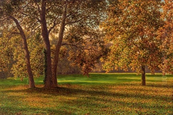 Automne A Bagatelle, Paris Oil Painting by Ivan Fedorovich Choultse