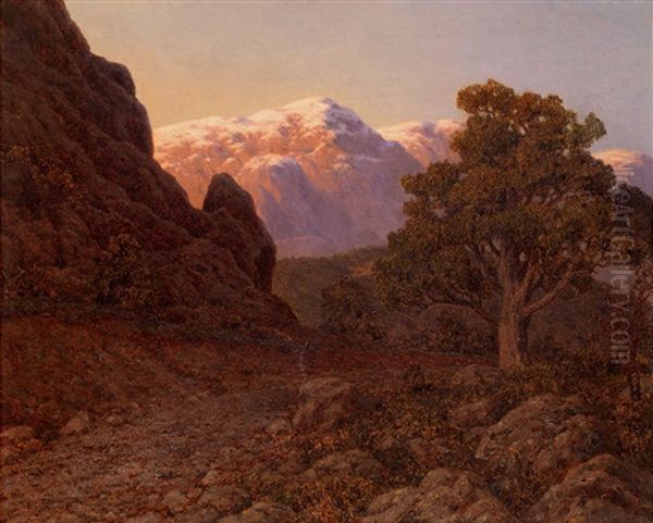 Crimean Landscape Oil Painting by Ivan Fedorovich Choultse