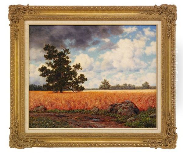 Wheatfields Oil Painting by Ivan Fedorovich Choultse