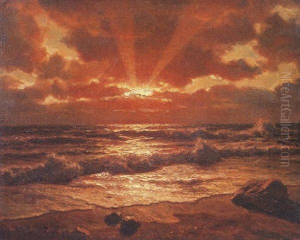 Derniers Rayons Oil Painting by Ivan Fedorovich Choultse