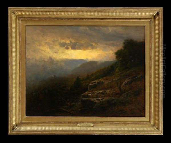 Mist Clearing In The Catskills Oil Painting by Frank Anderson