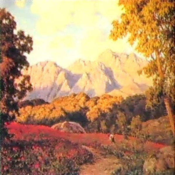 Landscape In Provence Oil Painting by Ivan Fedorovich Choultse