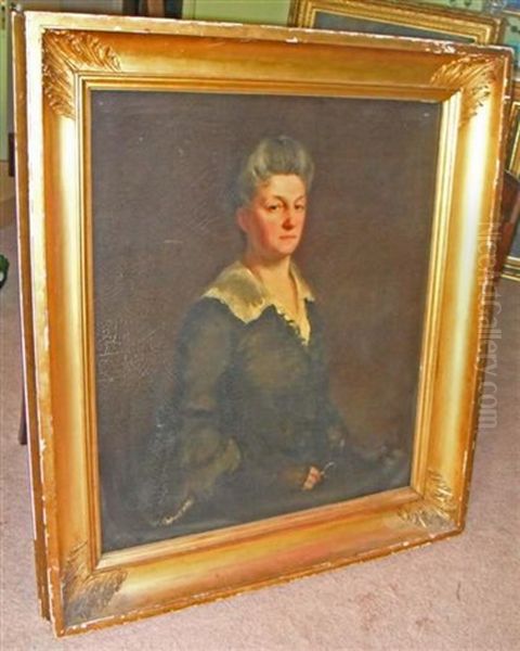 Portrait Of A Lady, (the Artist's Mother ?) Oil Painting by Gerard Chowne