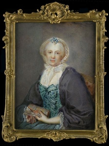 Halbbildnis Der Madame Lenoir Oil Painting by Gilles-Louis Chretien