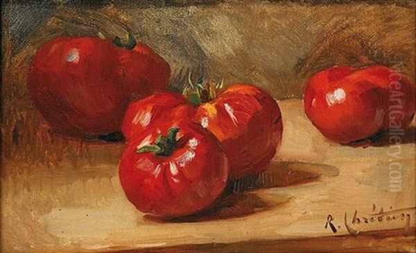 Nature Morte Aux Tomates Oil Painting by Rene Louis Chretien