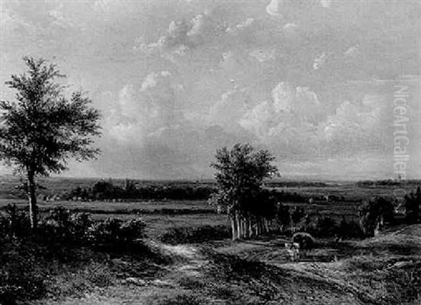 Hollaendische Landschaft Bei Arnheim by Pieter Caspar Christ