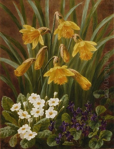 Spring Time Oil Painting by Anthonie Eleonore (Anthonore) Christensen