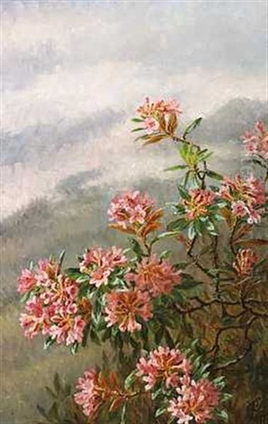 Blomstrende Kejserbusk, Alperne Oil Painting by Anthonie Eleonore (Anthonore) Christensen