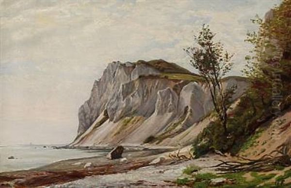 Mons Klint Oil Painting by Godfred Christensen