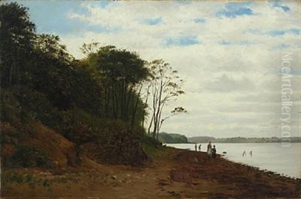 Skraent Ved Middelfart Oil Painting by Godfred Christensen