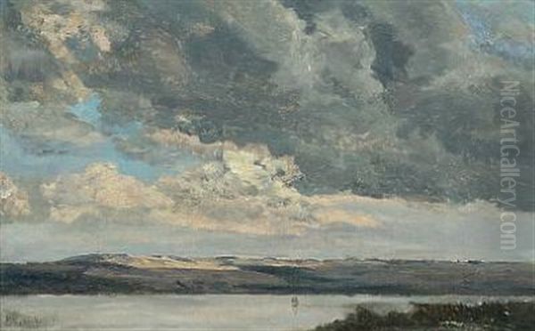 Landscape From Munkebjerg Oil Painting by Godfred Christensen