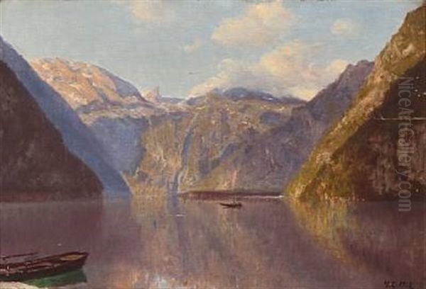 Summer Day At A Fjord by Godfred Christensen