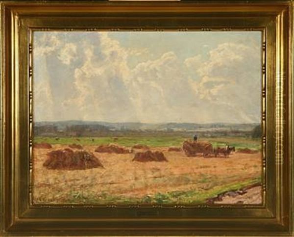 The Harvest Oil Painting by Godfred Christensen