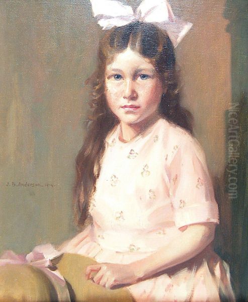 Pretty In Pink Oil Painting by James Bell Anderson