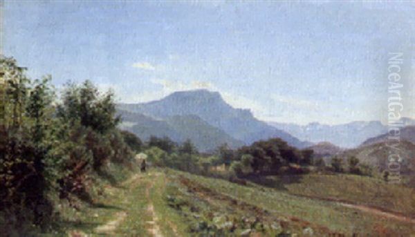 Montrejeux Oil Painting by Godfred Christensen