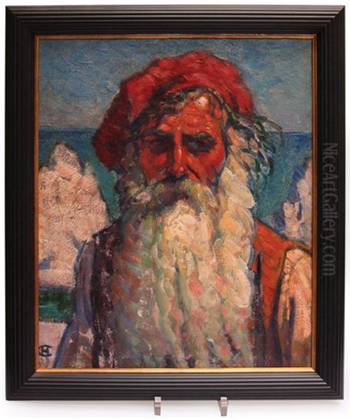 Portrat Eines Bartigen Mannes Oil Painting by Hans Christiansen