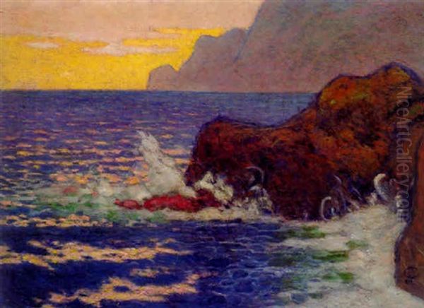 Capri Oil Painting by Hans Christiansen