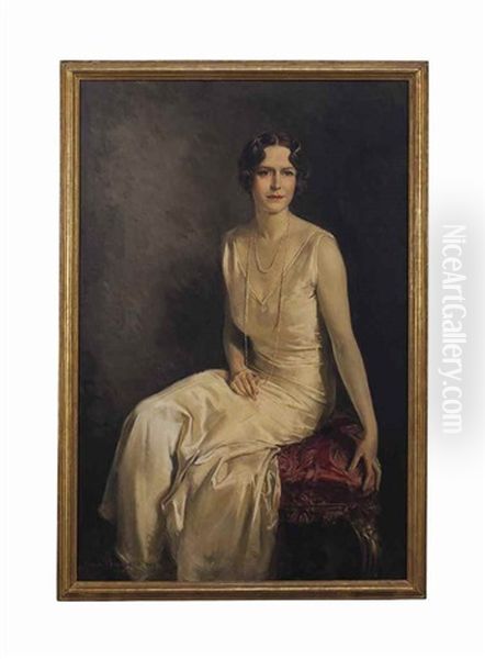 Albertine Peck Holmes Oil Painting by Howard Chandler Christy