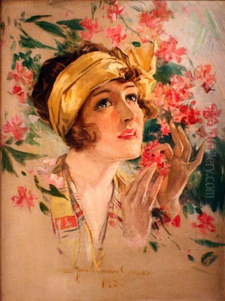 Portrait Of Dorothy Knapp Oil Painting by Howard Chandler Christy