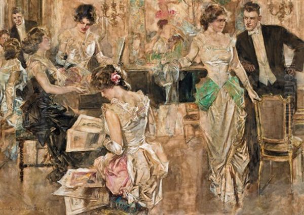 The Party Oil Painting by Howard Chandler Christy