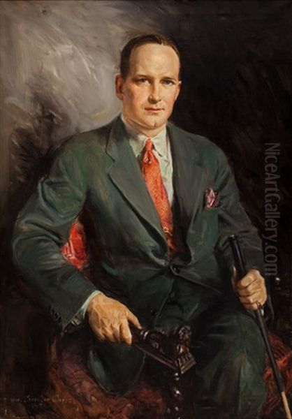 Portrait Of A Gentleman Oil Painting by Howard Chandler Christy