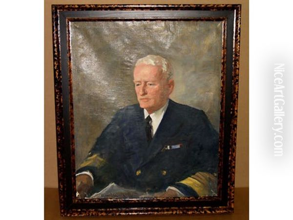 Portrait Of Admiral Nimitz Oil Painting by Howard Chandler Christy