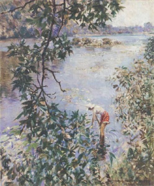 Knee Deep In June Oil Painting by Howard Chandler Christy