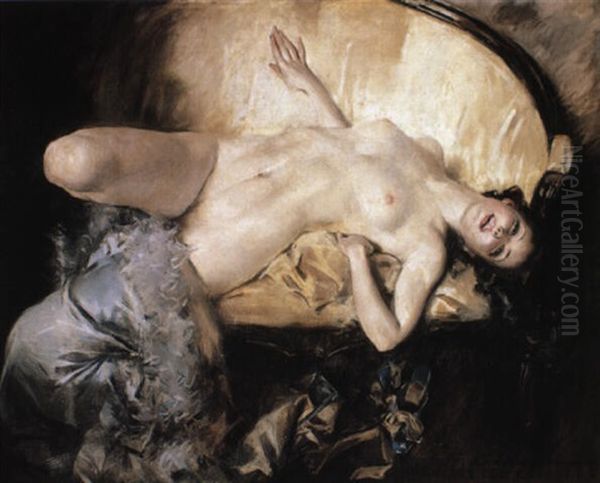 Odalisque Oil Painting by Howard Chandler Christy