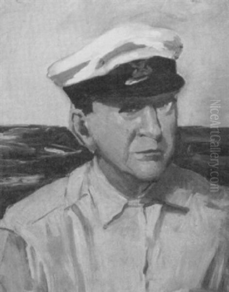 Portrait Of A Sea Captain Oil Painting by Howard Chandler Christy