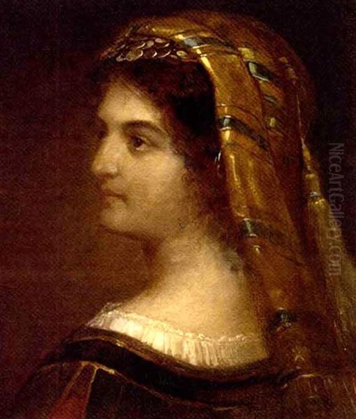 Portrait Of A Woman In Greek Costume by Fedor Petrovich Chumakov