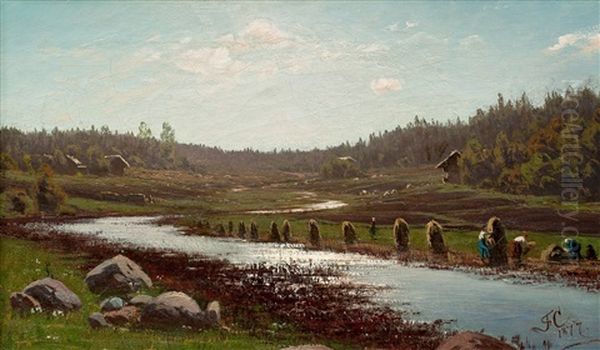 River View Oil Painting by Fanny Maria Churberg