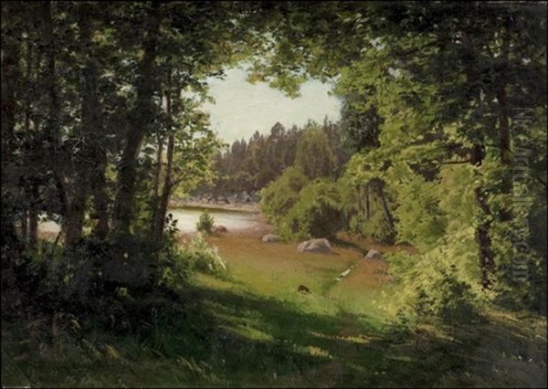 Maisema Kemiosta Oil Painting by Fanny Maria Churberg