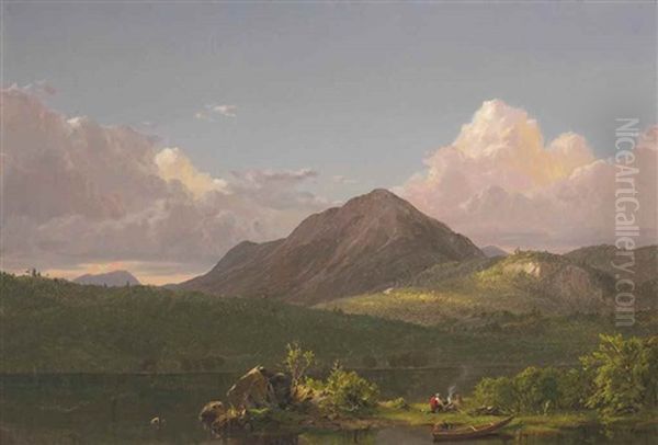 Mount Newport On Mount Desert Island Oil Painting by Frederic Edwin Church