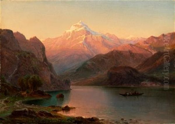 Lake Lucerne Oil Painting by Frederic Edwin Church