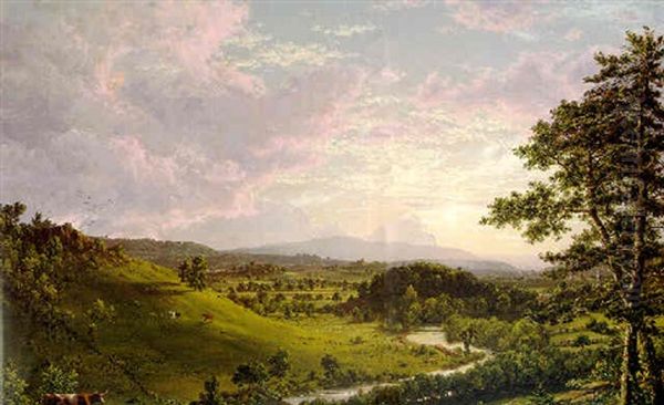 View Near Stockbridge Oil Painting by Frederic Edwin Church