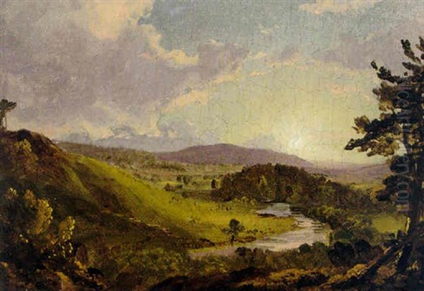 View Near Stockbridge Oil Painting by Frederic Edwin Church