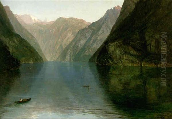 View Of Eisbee Oil Painting by Frederic Edwin Church