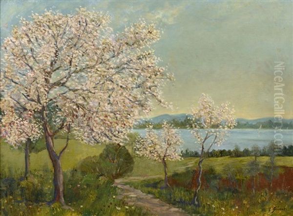 Arbres En Fleurs Oil Painting by Frederick Stuart Church