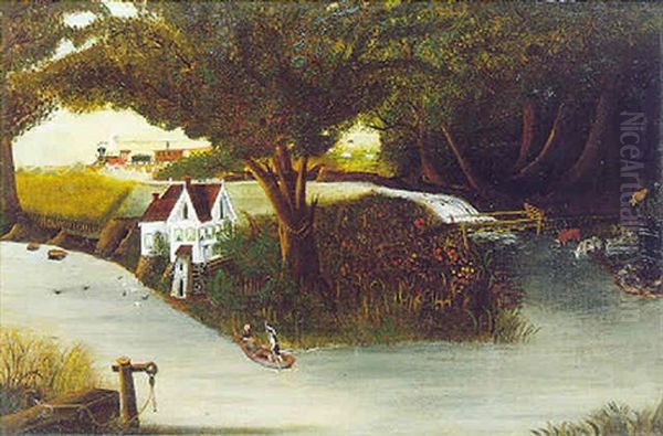 The Valley Farm Oil Painting by Henry Church