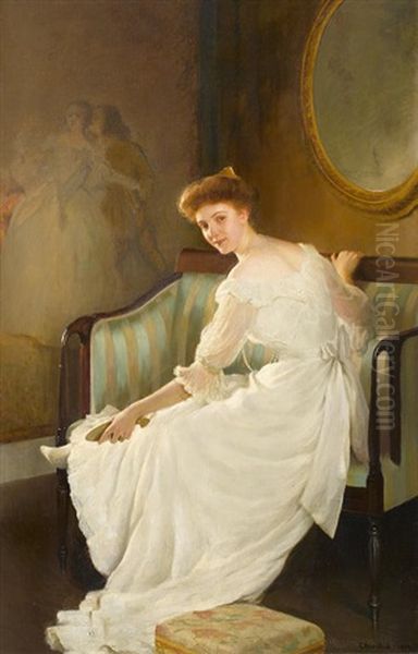 The White Slipper Oil Painting by William Worcester Churchill