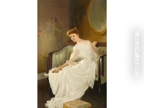 The White Slipper Oil Painting by William Worcester Churchill