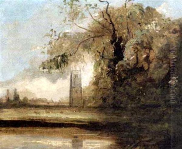 Stoke By Nayland Oil Painting by Thomas Churchyard