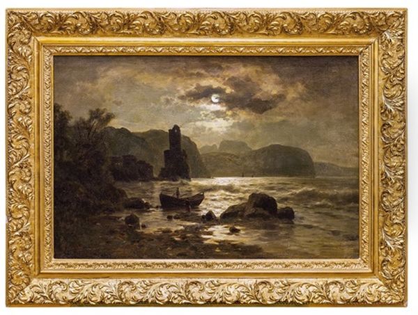 Nocturno Oil Painting by Adolf Chwala