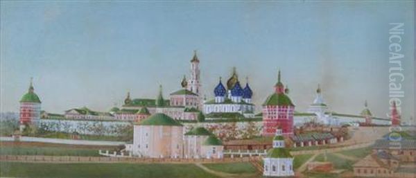 The Holy Trinity Lavra St Sergius Monastery, Russia Oil Painting by Martin Anderson