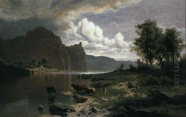 Der Frillensee Oil Painting by Adolf Chwala