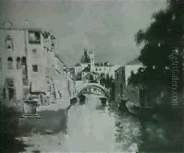 Motiv Fra Nvenedig Oil Painting by Fritz Chwala