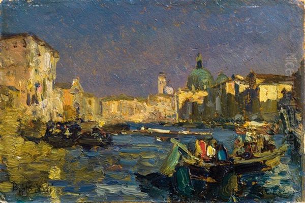 Venice Oil Painting by Beppe Ciardi